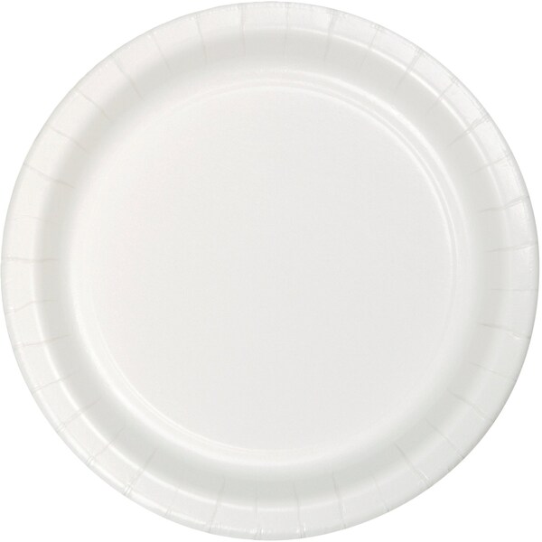 Touch Of Color 7" White Dessert Plates 240 PK 79000B - main